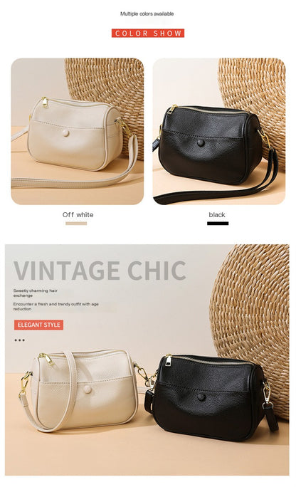 Soft Leather Pillow Shoulder Bag