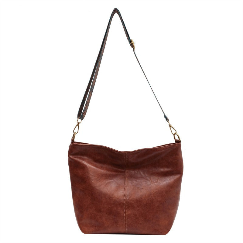 Lässige Schultertasche aus PU-Kunstleder