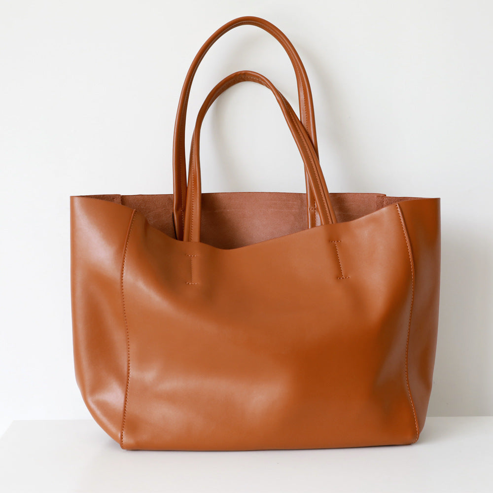 Soft Leather Tote Bag