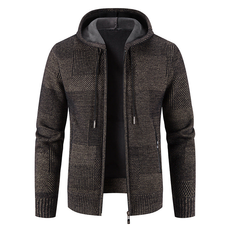 Men's Hooded Knit Zip Jacket “Jonas”