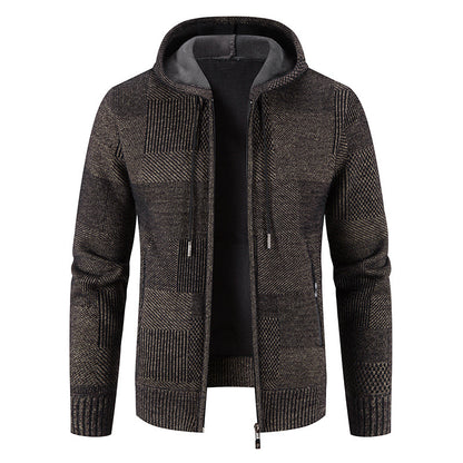 Men's Hooded Knit Zip Jacket “Jonas”