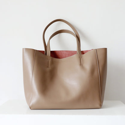 Soft Leather Tote Bag