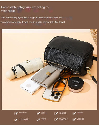Soft Leather Pillow Shoulder Bag