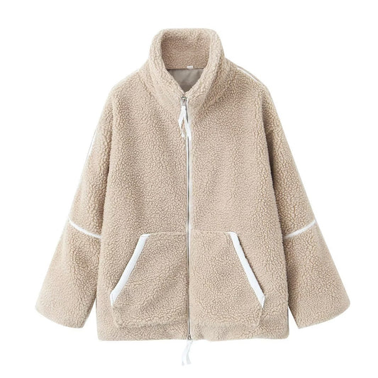 Oversized Teddy Zip Jacket “Kaja”