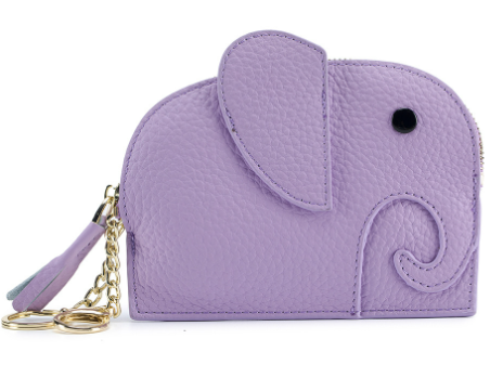 Leather Elephant Coin Purse