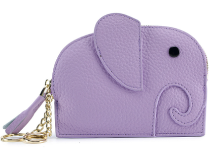Leather Elephant Coin Purse