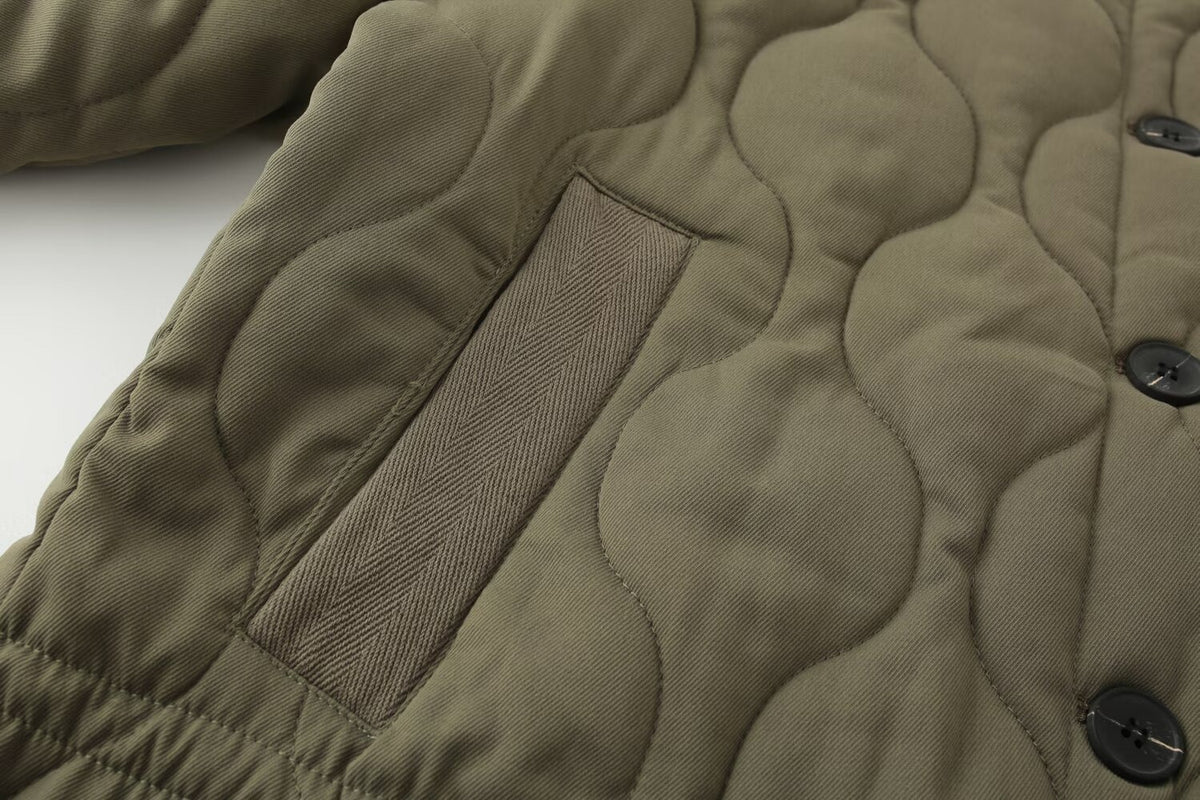Quilted Button Jacket “Malin”