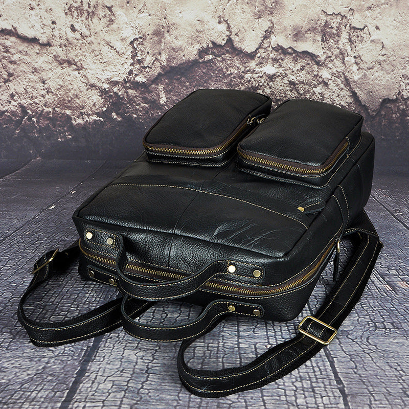 Vintage-Lederrucksack für Herren