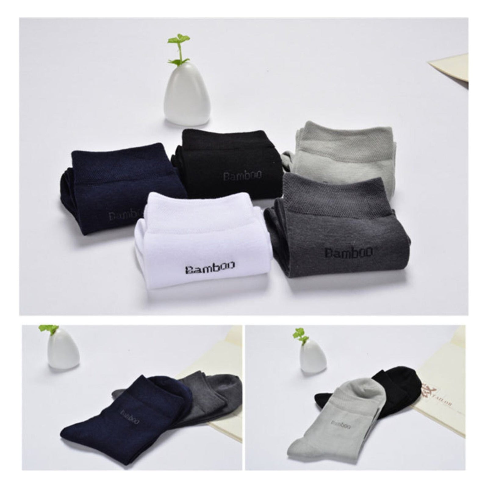 Bamboo Fiber Men's Socks - High-Quality Casual Wear