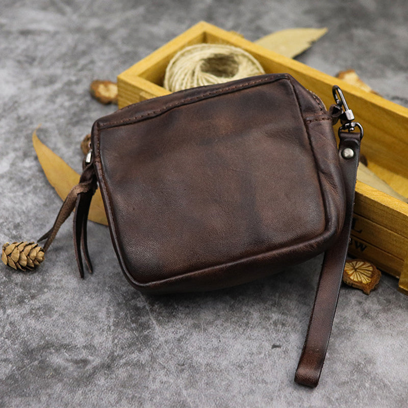 Leather Wristlet Pouch