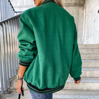 Fleece-Baseballjacke „Nele“