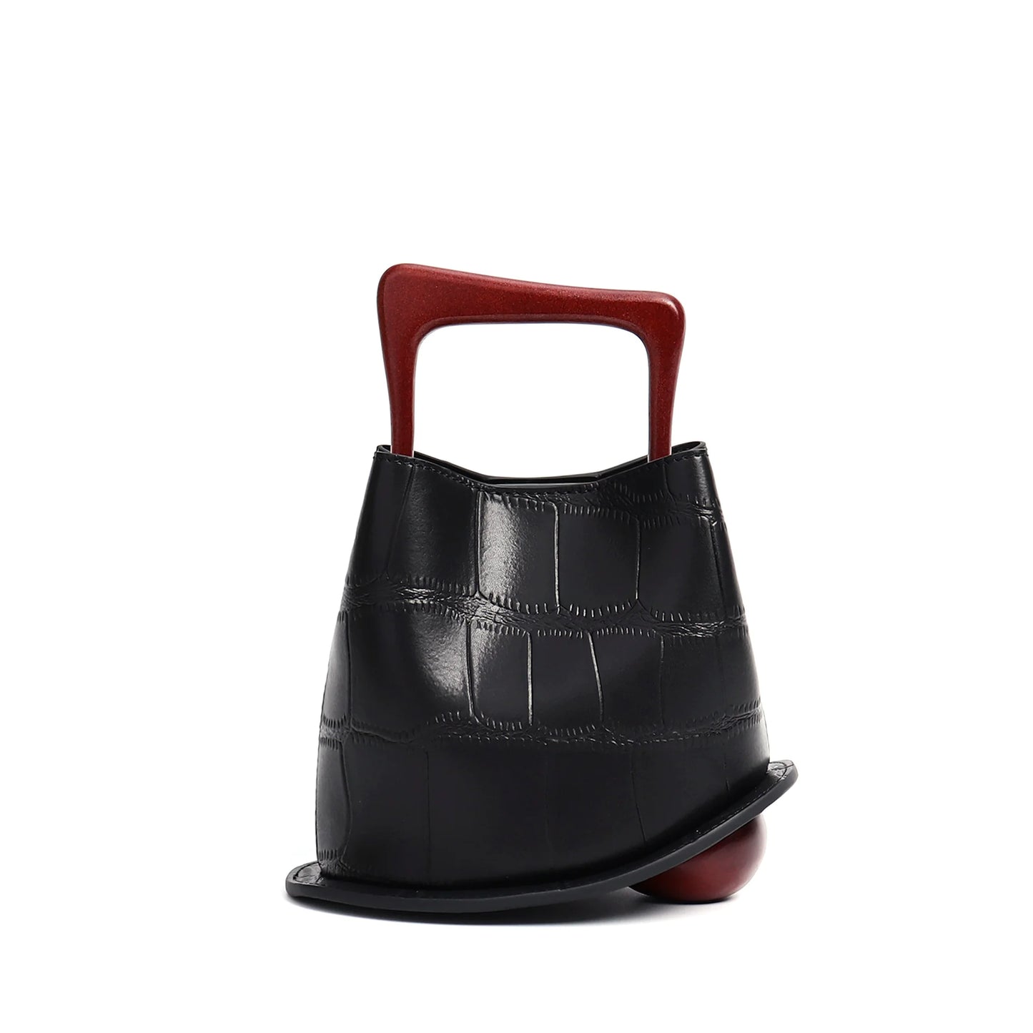 Women's Cowhide Leather Bucket Bag