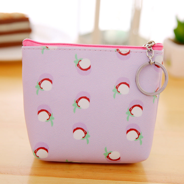 Floral Coin Purse, Faux Leather (PU)