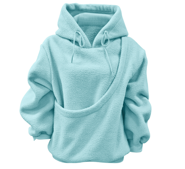 Fleece-Hoodie mit Haustier-Tasche „Marta“
