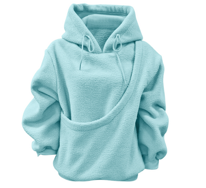 Fleece-Hoodie mit Haustier-Tasche „Marta“