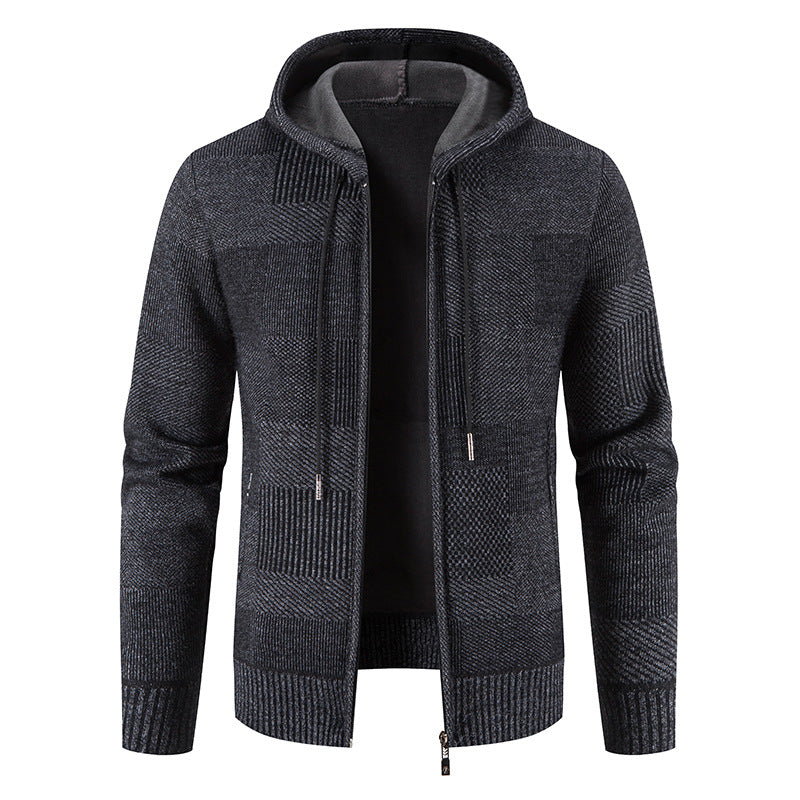 Men's Hooded Knit Zip Jacket “Jonas”