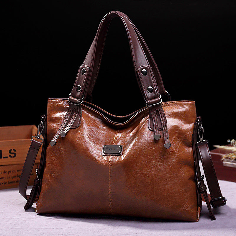 Vintage Faux Leather (PU) Tote