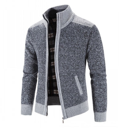 Plush Zip Cardigan “Fabio”