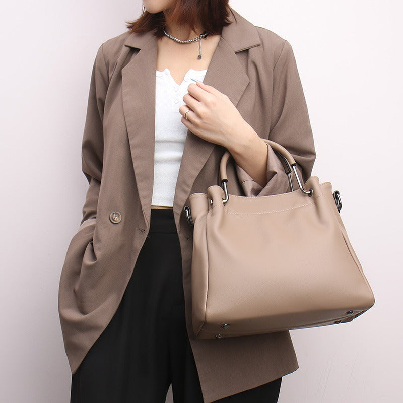 Weiche Handtasche aus PU-Kunstleder