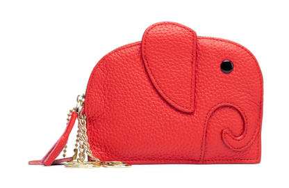 Leather Elephant Coin Purse