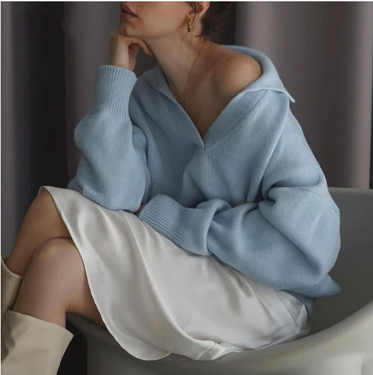 Strickpullover mit Polokragen „Beatrice“