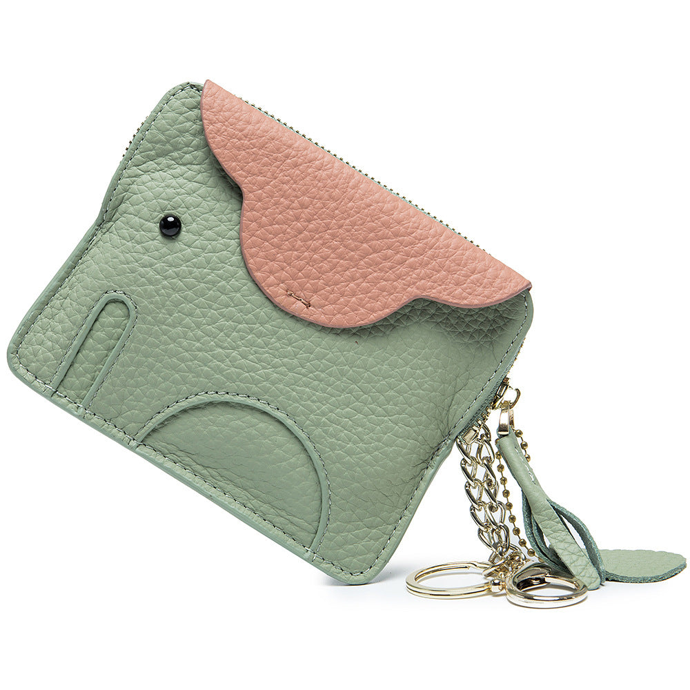 Leather Elephant Coin Purse