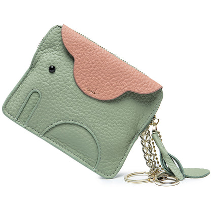 Leather Elephant Coin Purse