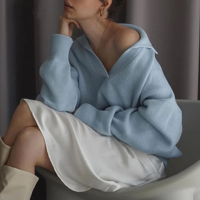 Strickpullover mit Polokragen „Beatrice“