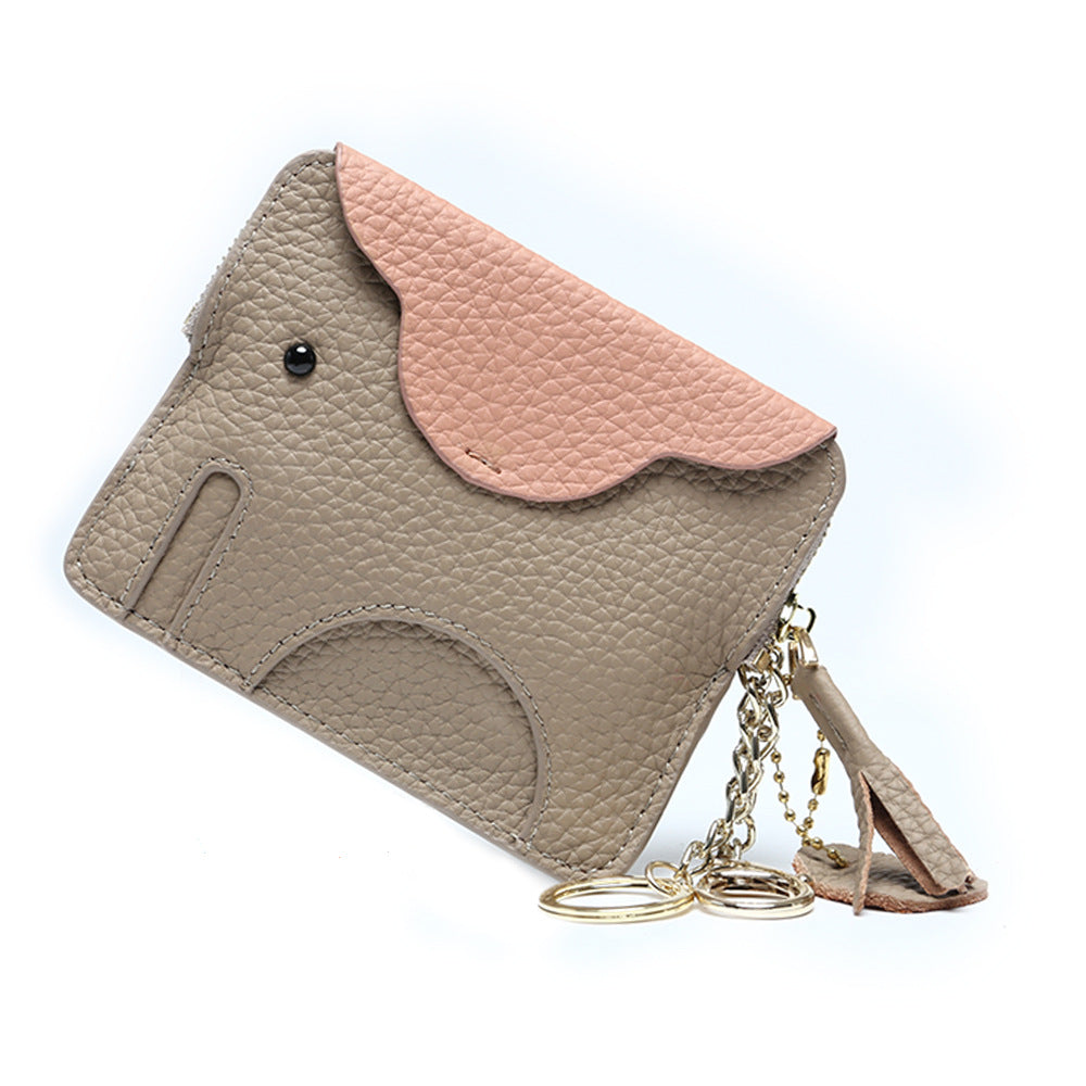 Leather Elephant Coin Purse