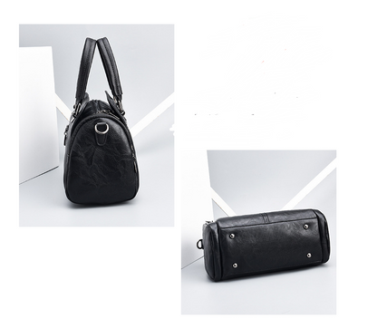 Boston-Handtasche aus PU-Kunstleder