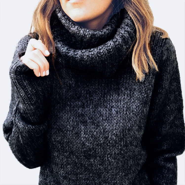 Strickpullover mit weitem Rollkragen „Greta“