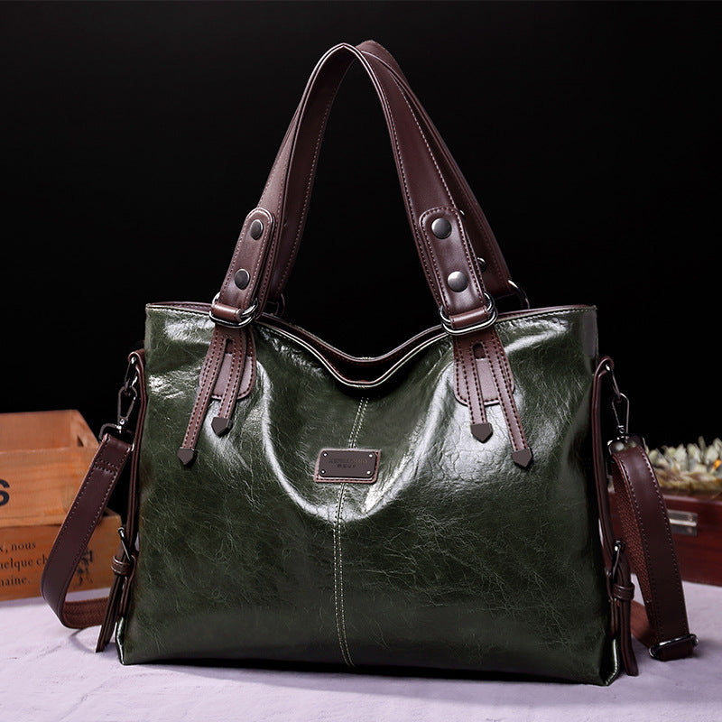 Vintage Faux Leather (PU) Tote