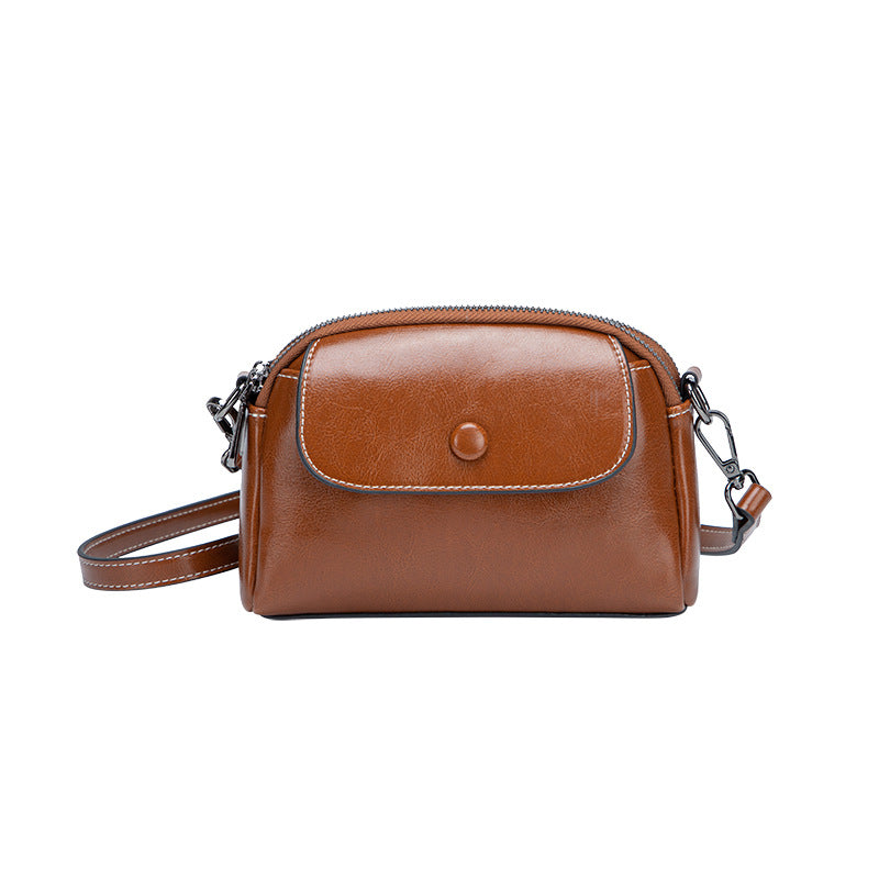 Retro Leather Mini Crossbody Bag