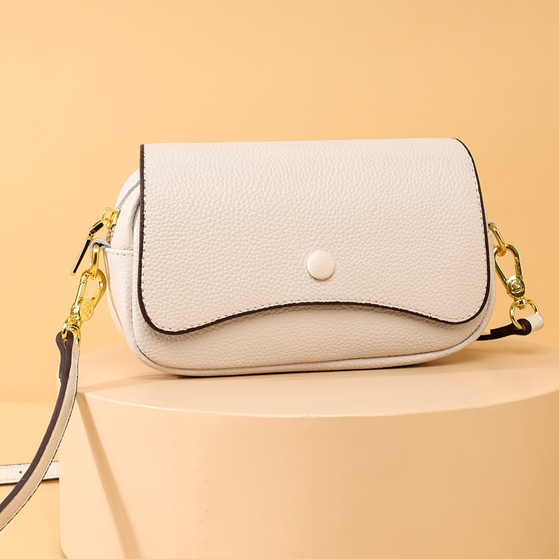 Leather Flap Crossbody Bag
