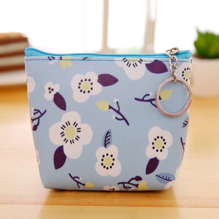 Floral Coin Purse, Faux Leather (PU)