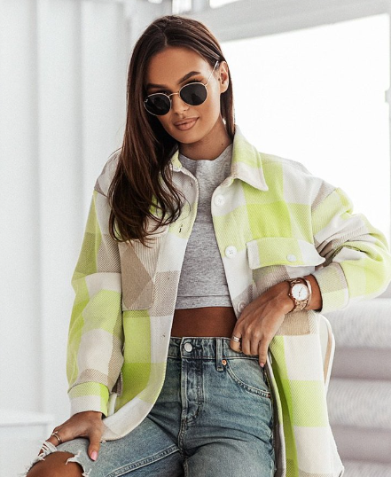 Karojacke mit Revers „Marisa“