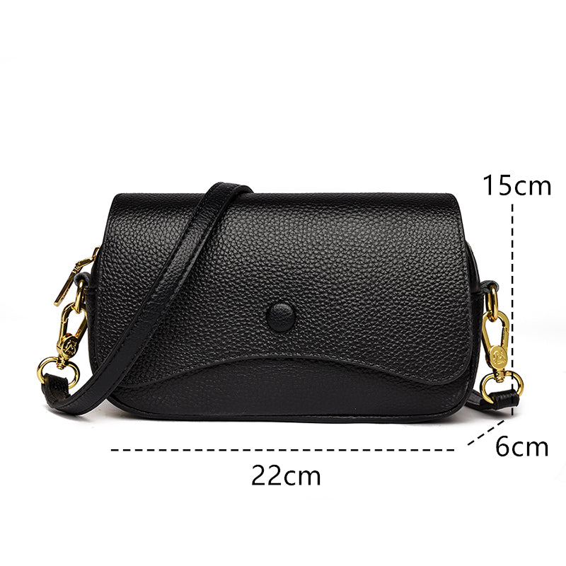 Leather Flap Crossbody Bag