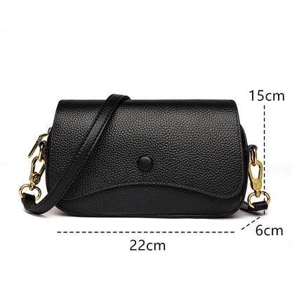Leather Flap Crossbody Bag
