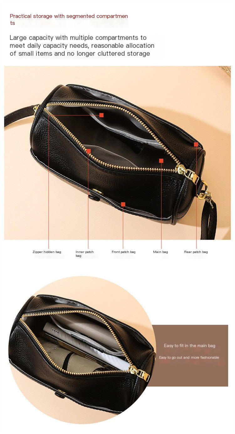 Soft Leather Pillow Shoulder Bag