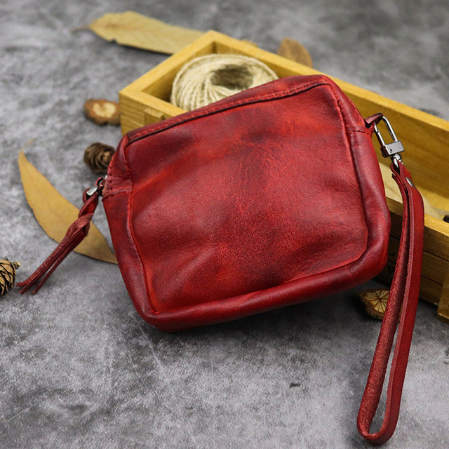 Leather Wristlet Pouch