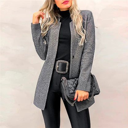 Langer Blazer mit Stehkragen „Johanna“