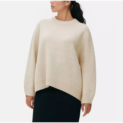 Oversized Crew-Neck Knit Sweater “Paulina”