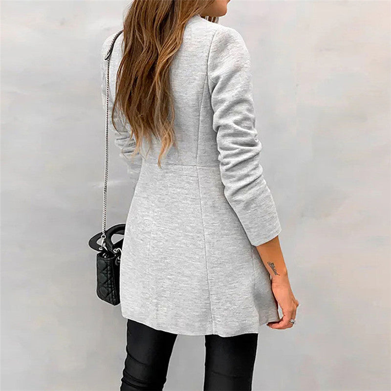 Langer Blazer mit Stehkragen „Johanna“