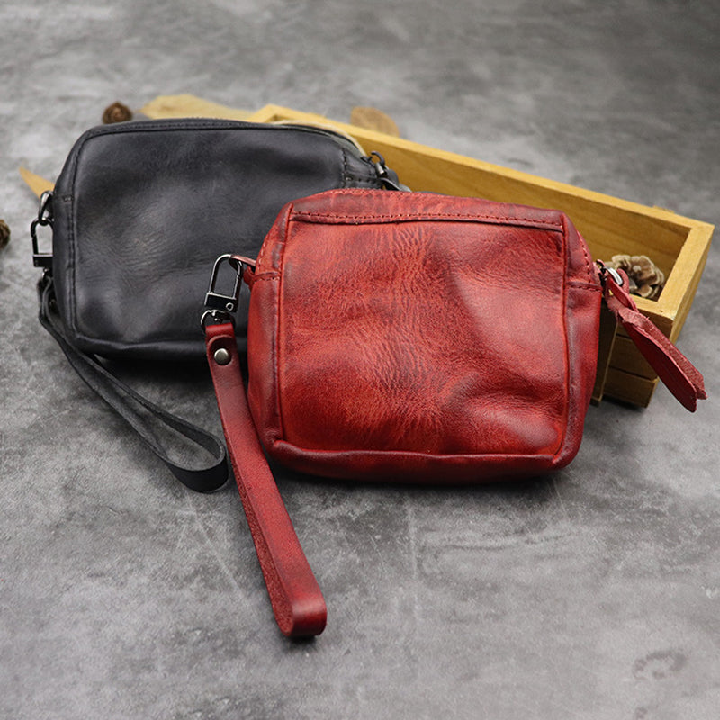 Leather Wristlet Pouch