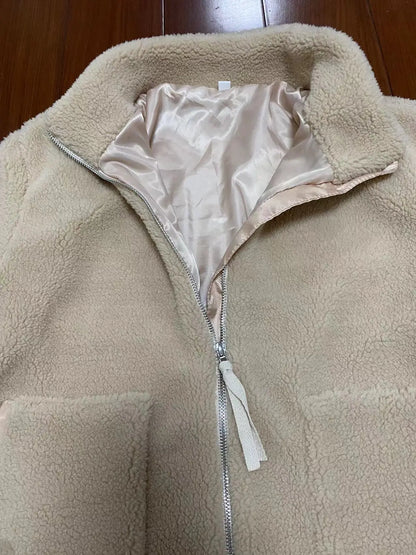 Teddyfleece-Jacke mit Stehkragen „Margaux“