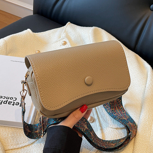 Leather Flap Crossbody Bag