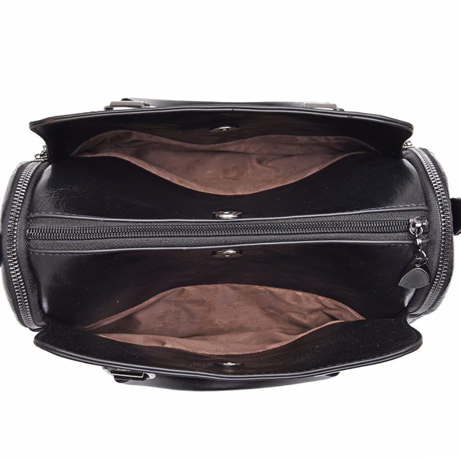 Boston-Handtasche aus PU-Kunstleder