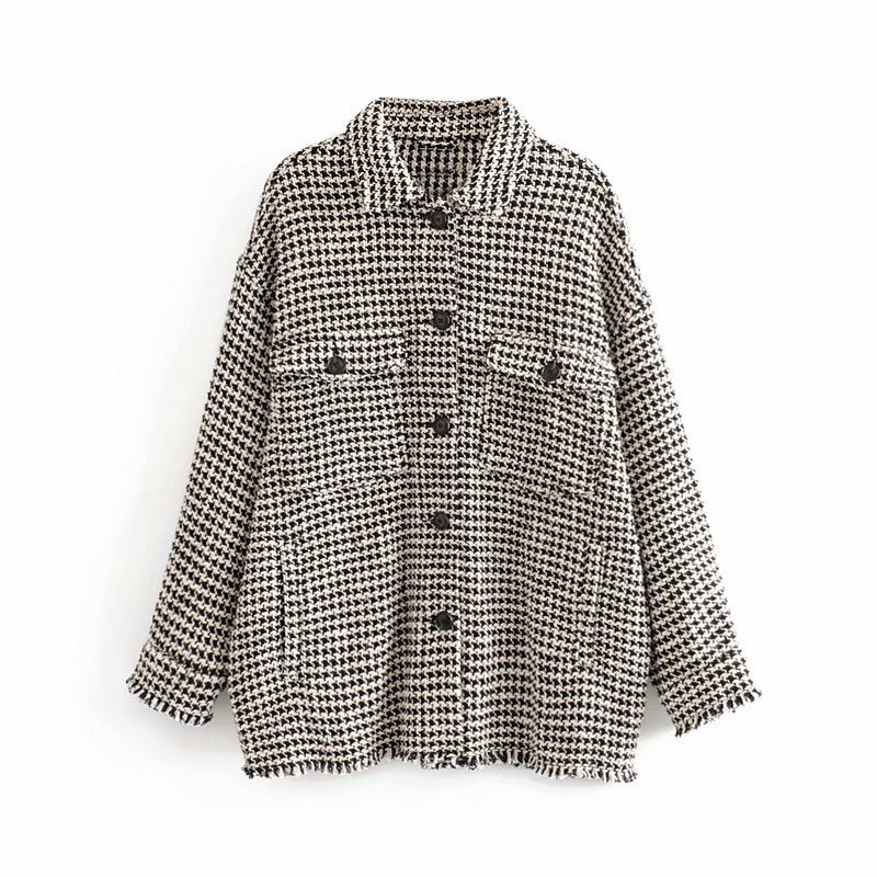 Hahnentritt-Hemdjacke „Alva“