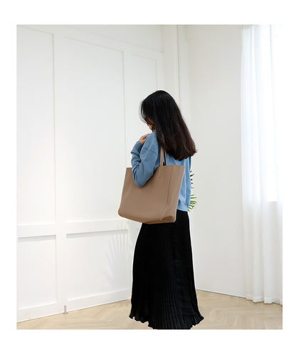Soft Leather Tote Bag