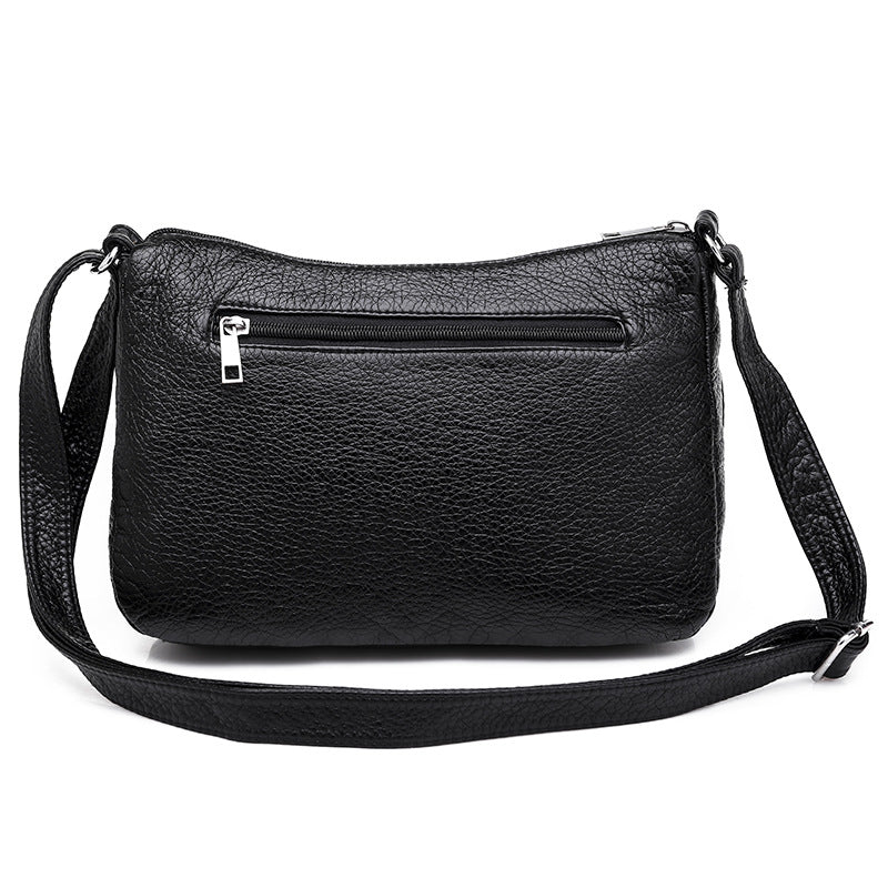 Faux Leather (PU) Multi-Pocket Crossbody